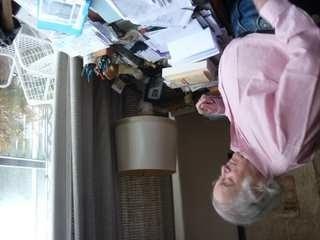 Pierre Mertens dans son appartement Photo Edmond Morrel