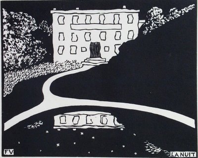 "La nuit" une gravure de Félix Vallotton